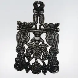 Cast Iron Trivet 8” X 4 3/4”