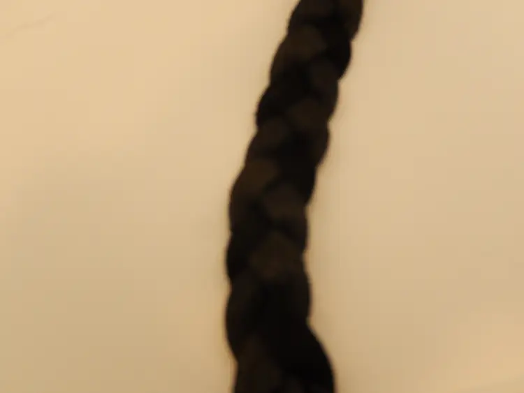 Hide & Soul Leatherworks Black Braided Purse / Bag Strap