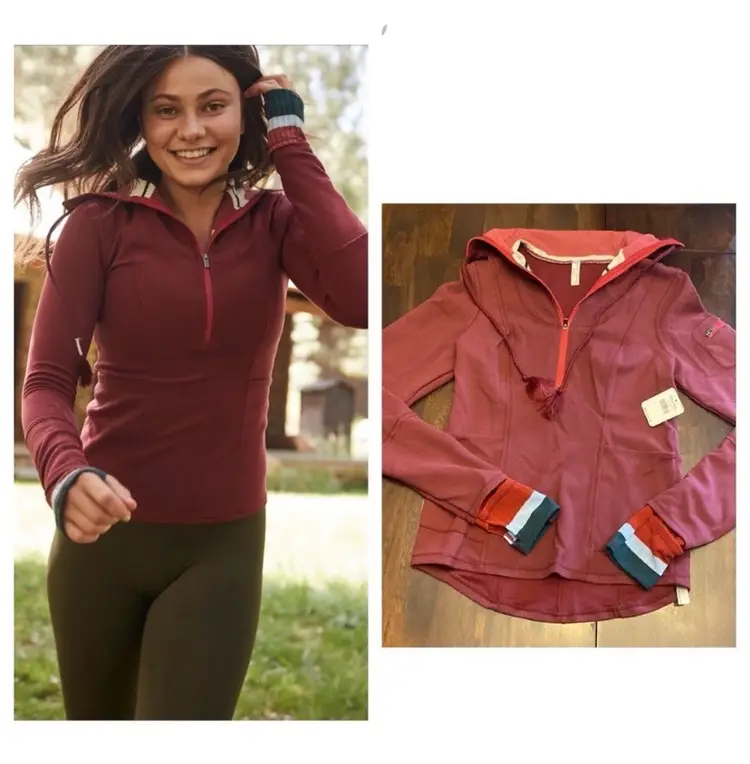 Free People Movement-Hit The Trail Layer Hoodie XS-Small