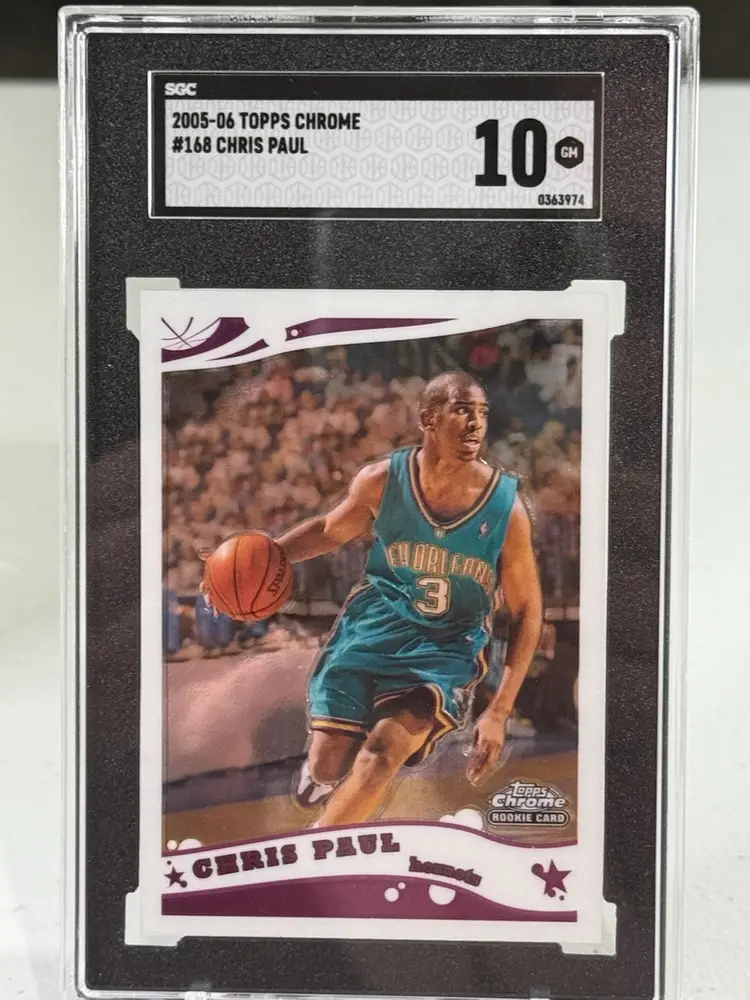 Chris Paul Topps Chrome RC SGC 10 Hornets