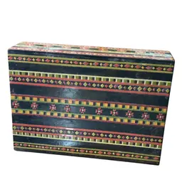 Ukrainian Folk Art Carved And Hand Painted Wooden Trinket Box