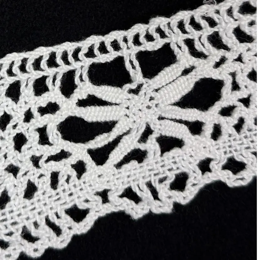 8.75 Yds Of Vintage White Lace, 2 ⅜” Wide