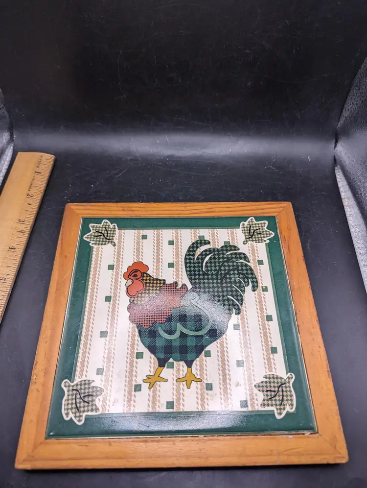 Vintage Rustic Farmhouse Wall Trivet Art Set