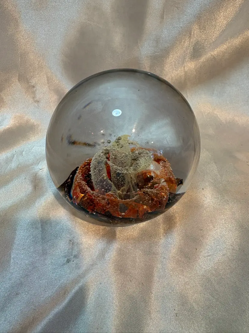 Selkirk Scotland Signed Dated Vtg Paperweight Autumn Breeze