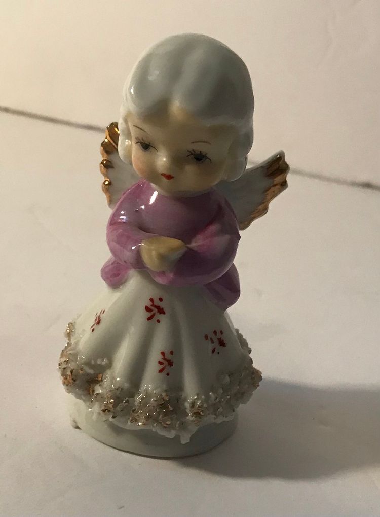 Midcentury Angel Spaghetti Figurine Japan