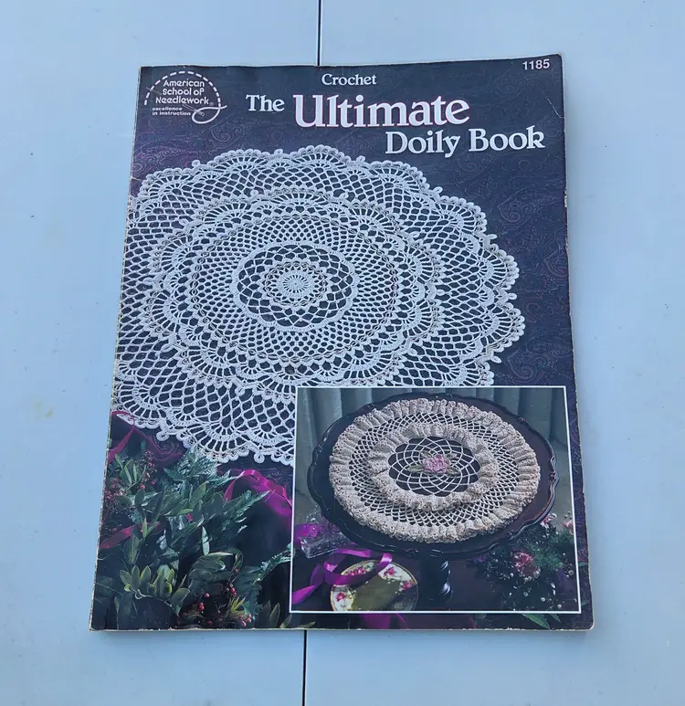 Three Crochet Books -- Two Doilies, One Edgings