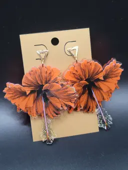 Hibiscus Bloom Earrings