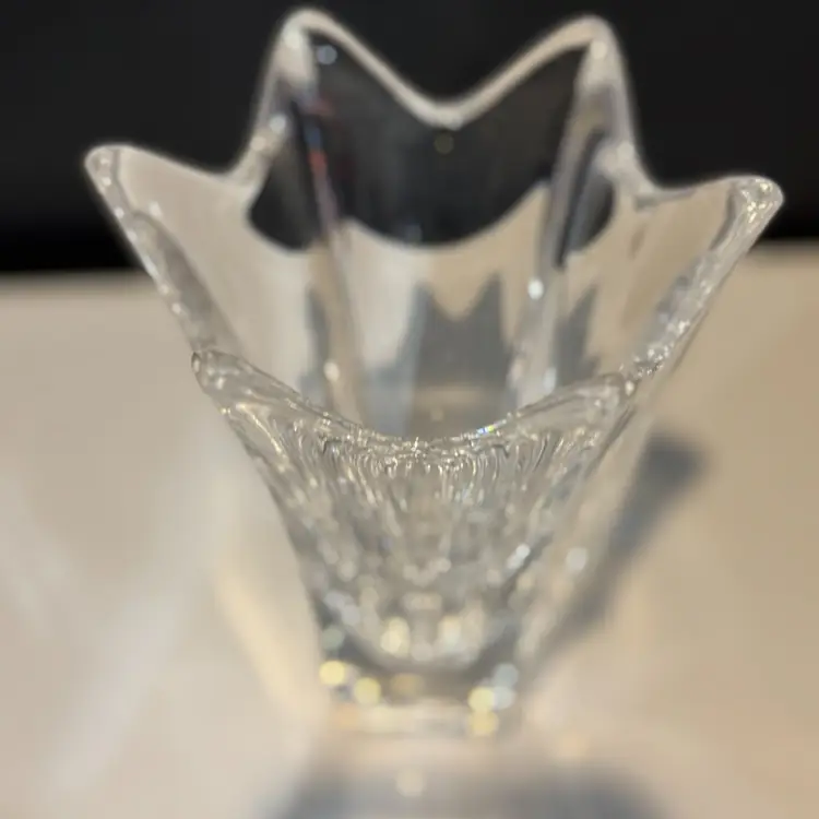 Mid-Century Swedish Orrefors “Belle” Crystal Vase
