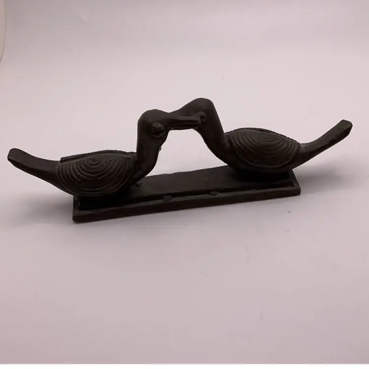 VTG Bronze Bird Paperweight 5.25”L 🐦 🐦 🐦