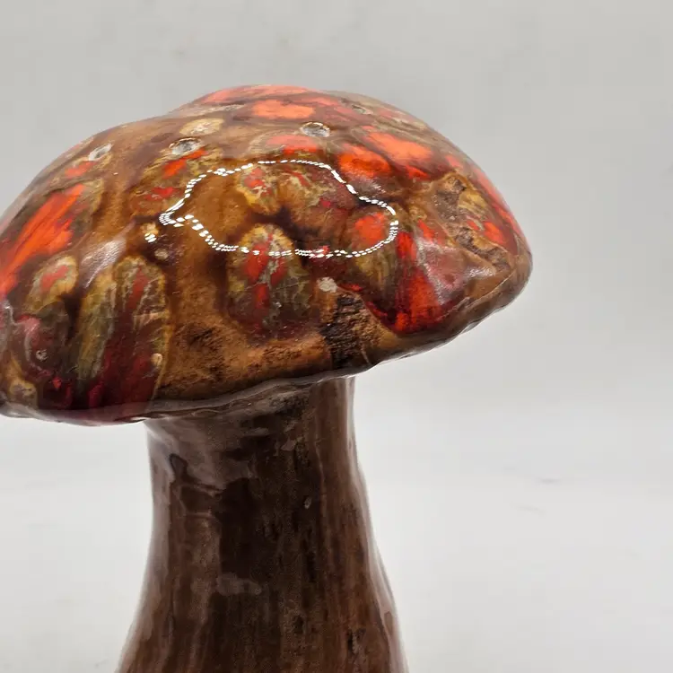 Ceramic mushroom shaker vintage MCM retro groovy