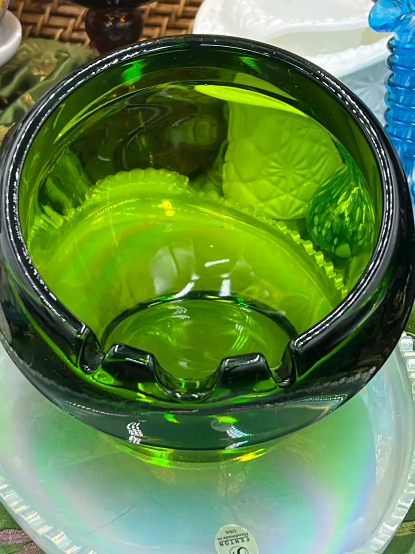 Viking Alert! Large Size Green Orb Ashtray