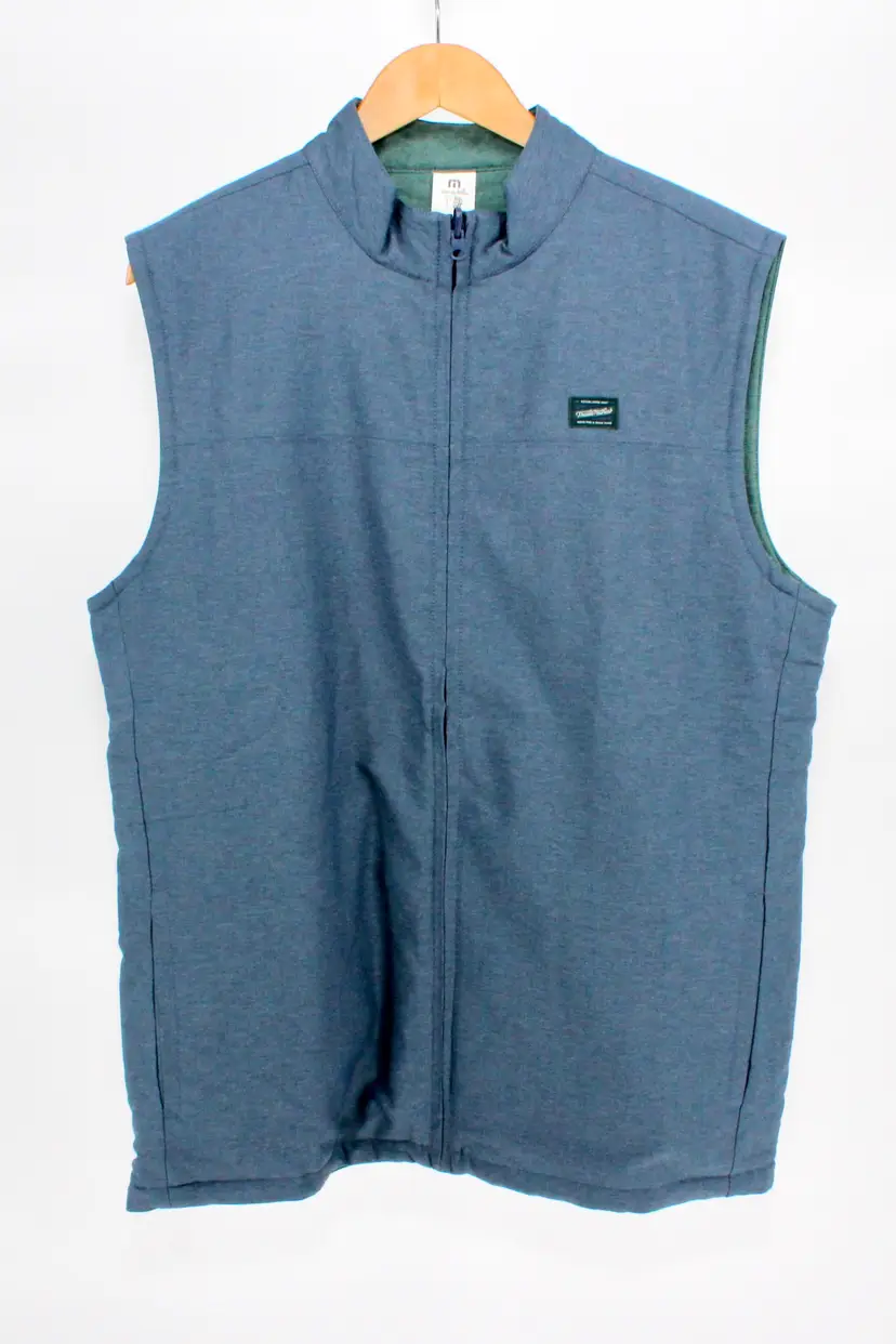 Travis Mathew Clear Cut Reversible Vest Mens Size Large