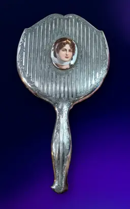 Antique Webster Silver Co. Portrait Hand Mirror – c. 1915–1925