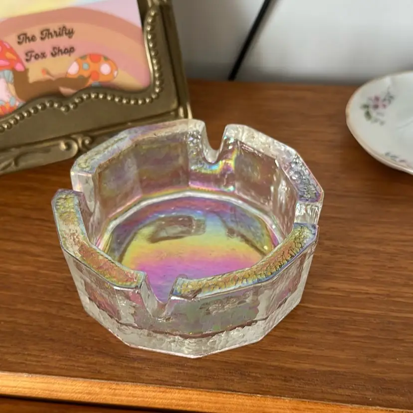 Vintage Iridescent Ash Tray