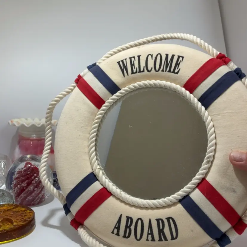 Welcome Aboard Mirror 9”
