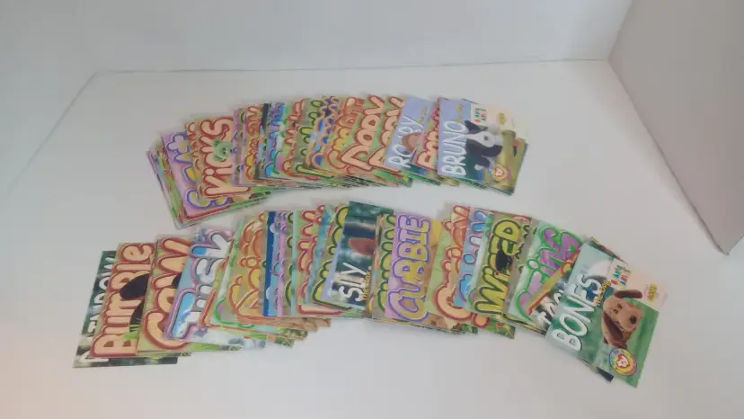 1998 TY Beanie Babies Official Club Collectors Cards - Lot Of Approx. 95 Cards
