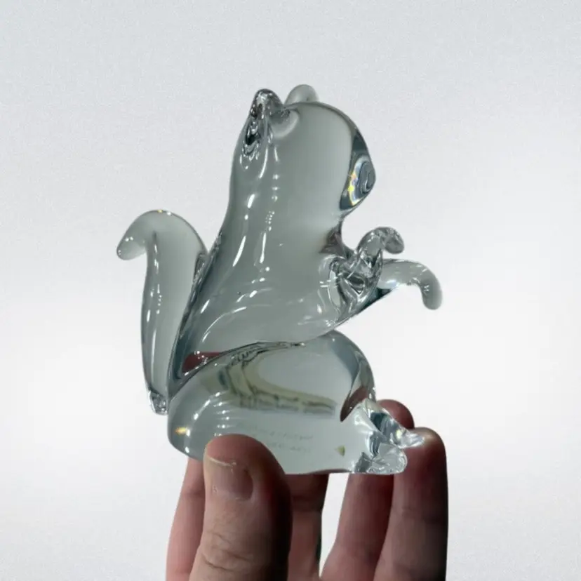 Stephens Crystal Squirrel Paperweight