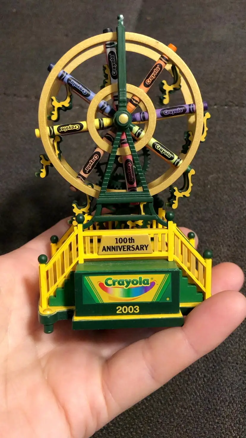 2003 Hallmark Keepsake Ornament 100 Years Of Fun Crayola Crayon Ferris Wheel