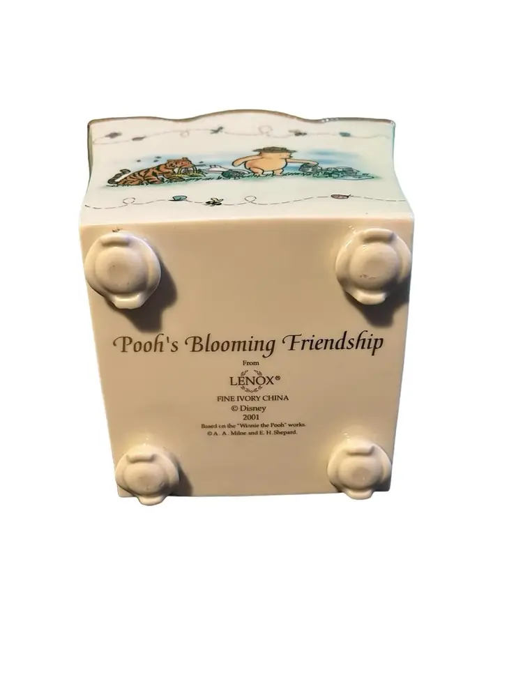 Winnie The Pooh Ivory China Planter Or Wastebasket Or Just For storage.