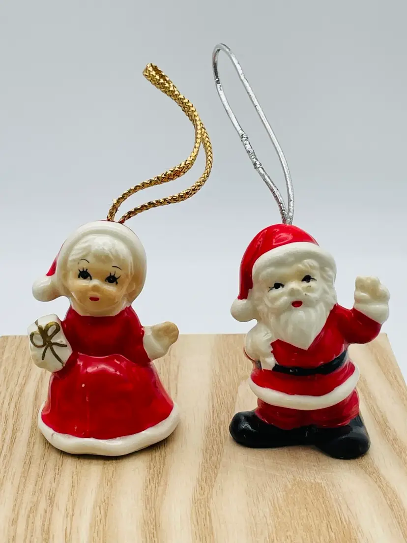 Santa and Mrs. Claus Ornaments (formerly Salt And Pepper Shakers)