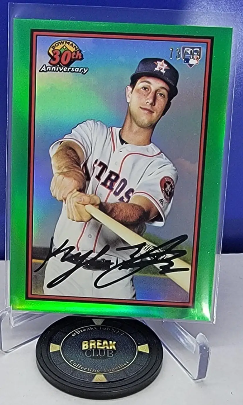 Kyle Tucker 2019 Bowman Chrome 30th Anniversary Green Refractor RC /99 Los Angeles Dodgers