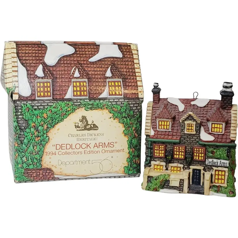 Dept 56 Charles Dickens Heritage Dedlock Arms Ornament Village Christmas 1994