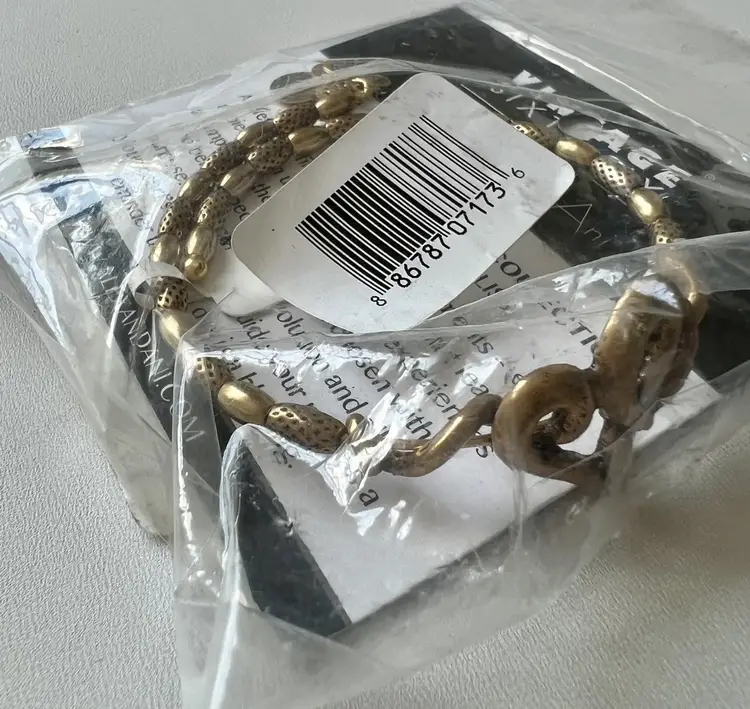 Alex and Ani VINTAGE Sixty Six Raphaelian Gold Beaded Wrap Bracelet NWT