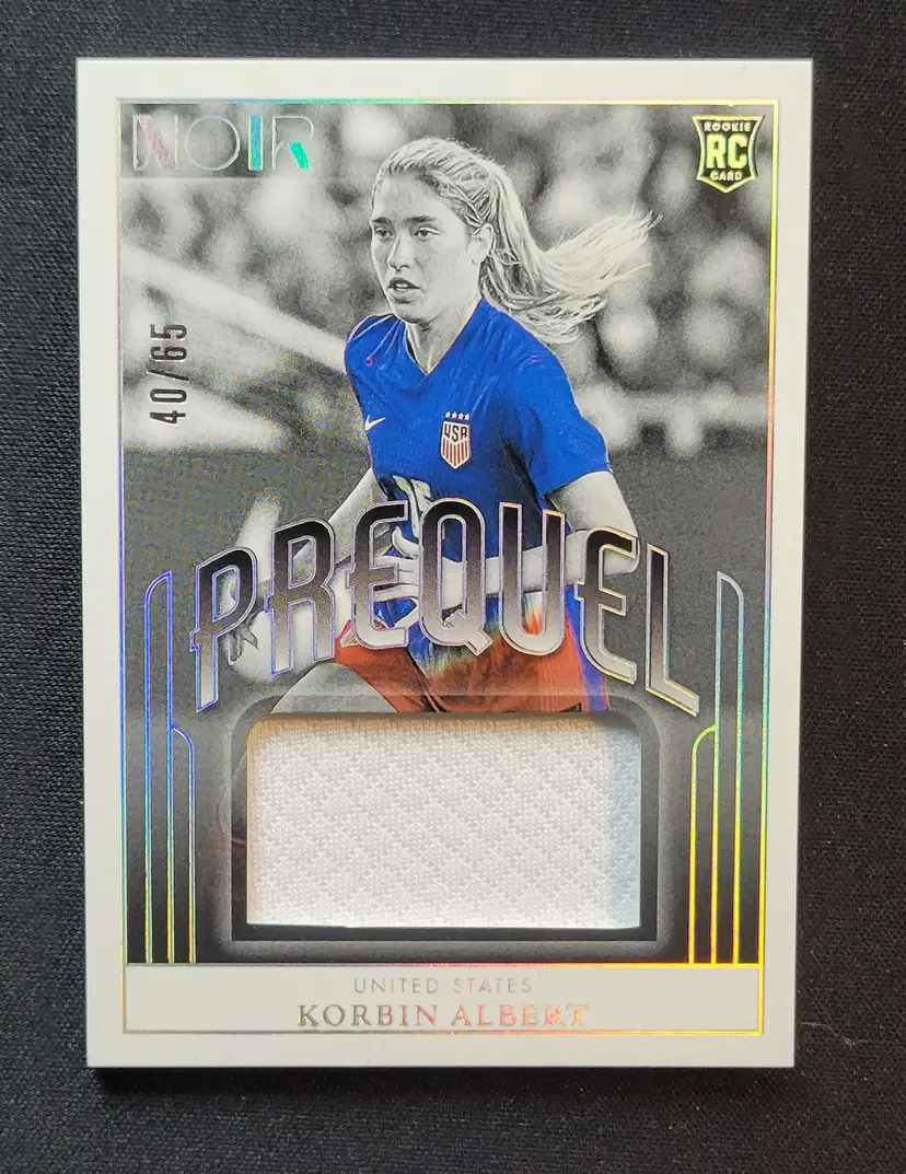 24-25 Panini Noir Soccer - Korbin Albert RC - Prequal /65