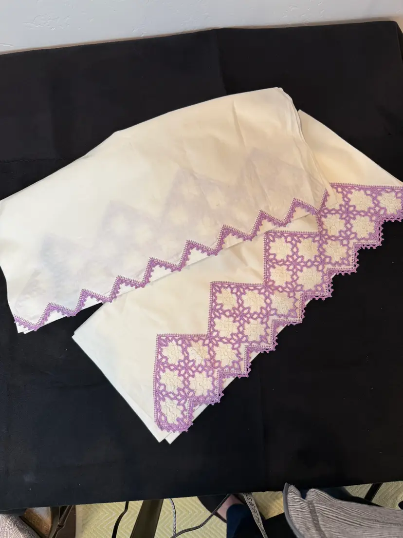 Pair of Vintage Pillowcases