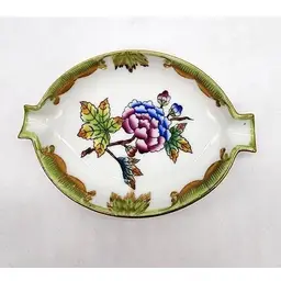 Herend Hungary Porcelain Mini Ashtray, Trinket Dish