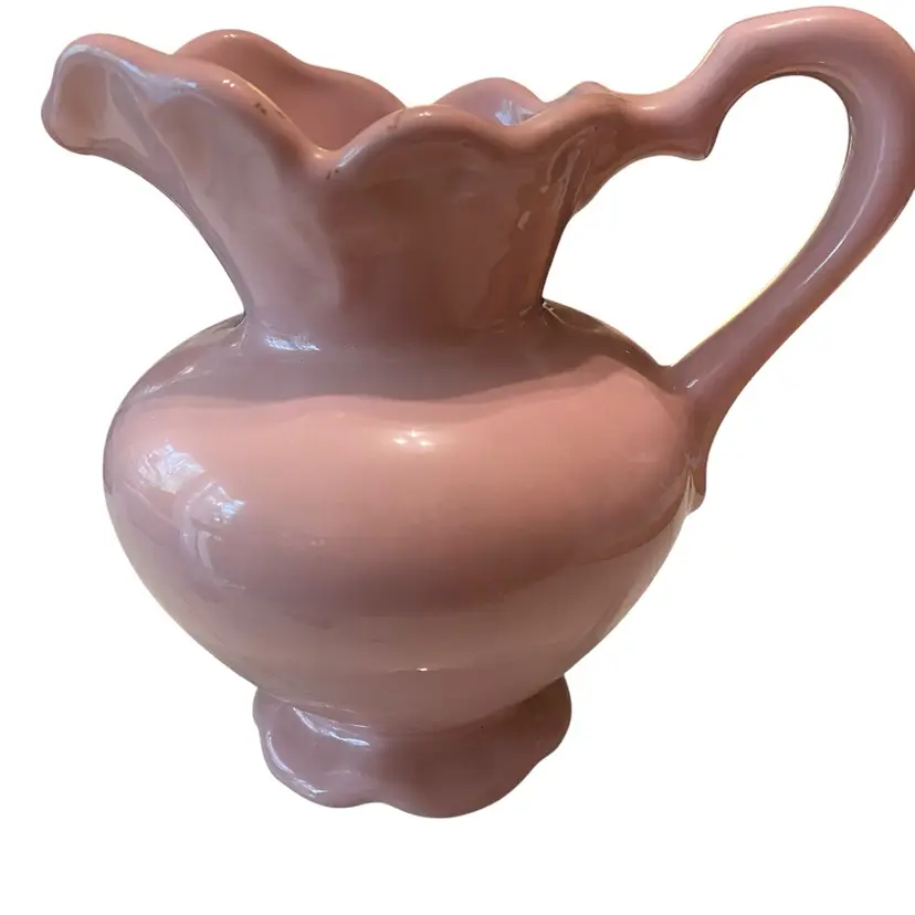 Vintage Pitcher Pale Rose Colored,906 backstamp