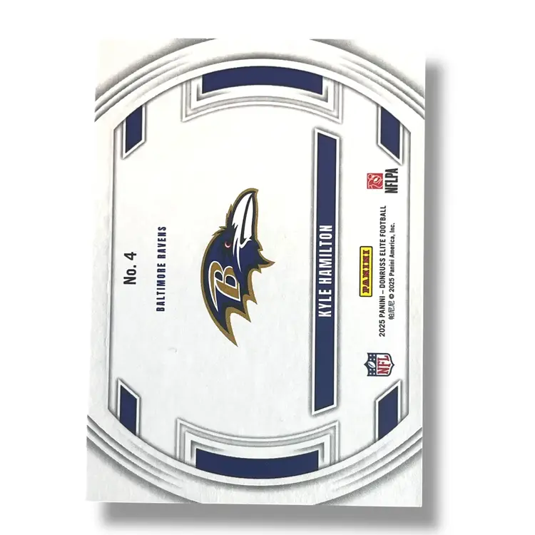 Kyle Hamilton 2025 Donruss Elite Field Vision Purple Color Match 21/49