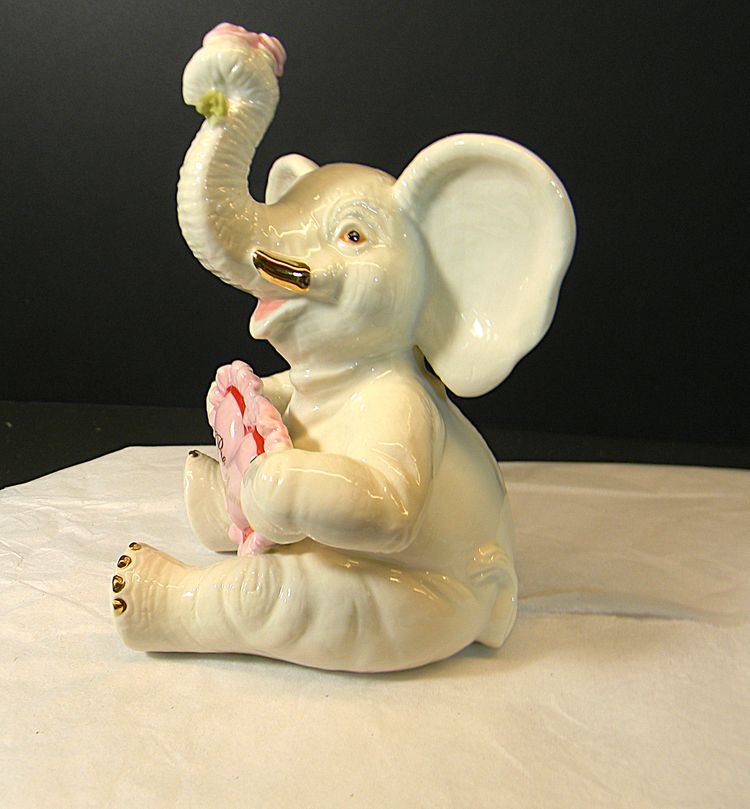 Lenox Happy Valentine Day Elephant "Be Mine"