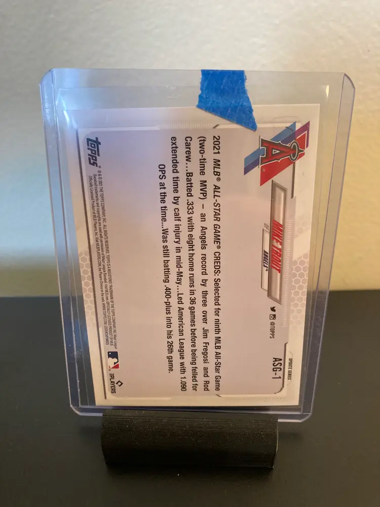 Mike Trout Royal Blue 2021 Topps Update Los Angeles Angels