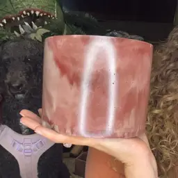 5” Chestnut TieDye Concrete Globe Planter