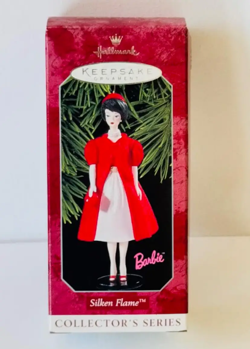 Hallmark 1998 Barbie Silken Flame Keepsake Christmas Ornament #5