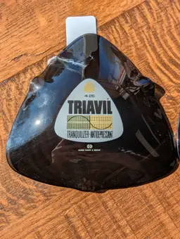 Vintage Pharmaceutical Advertising - Triavil tranquilizer/antidepressant Ash Trays set of 3