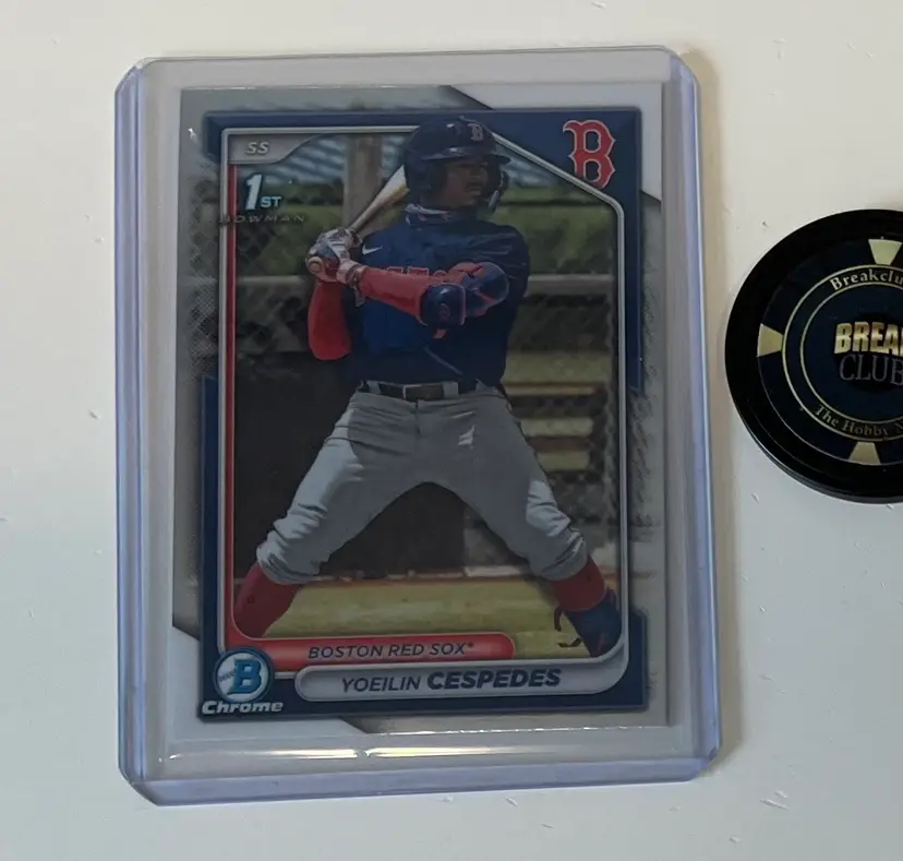 Yoelin Cespedes Bowman 1st Chrome Boston Red Sox