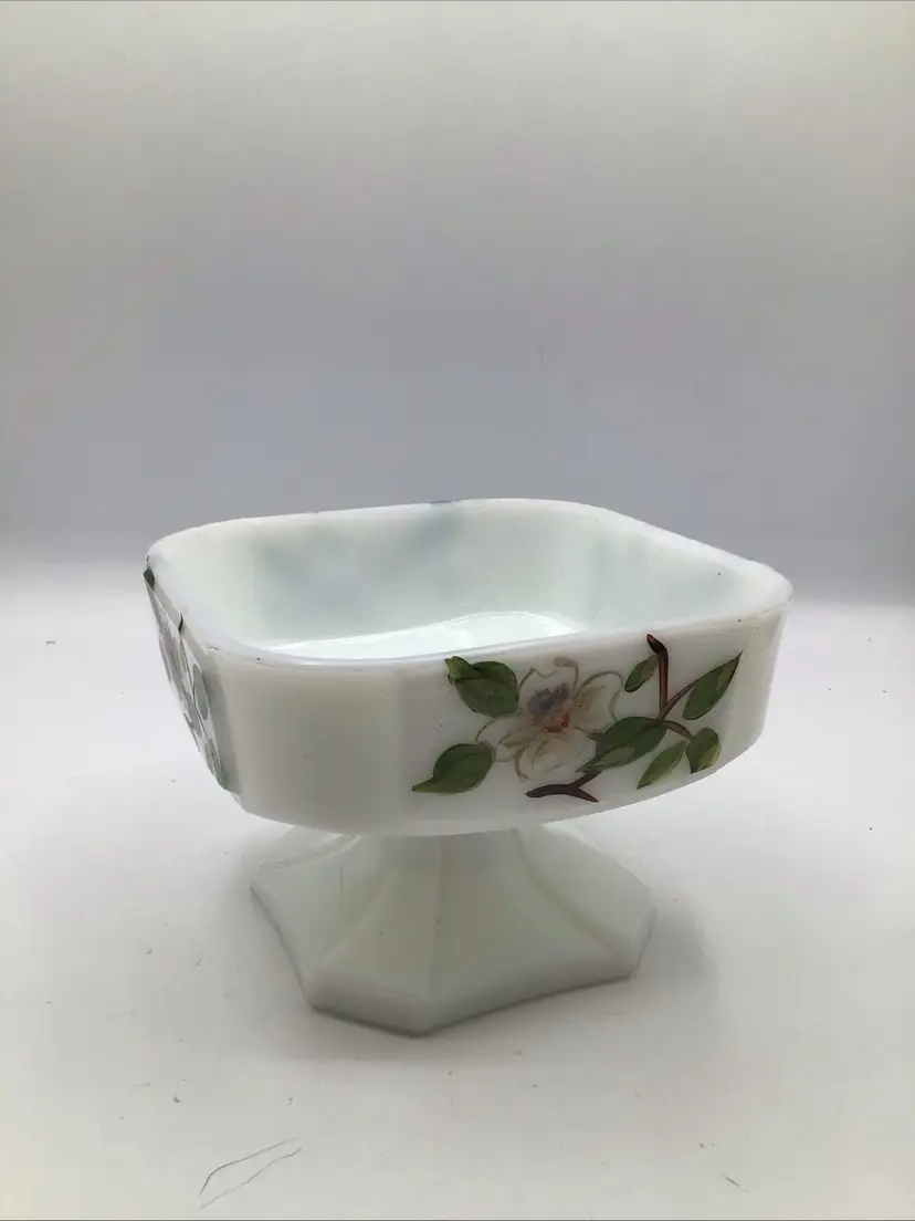 Milk Glass Compote