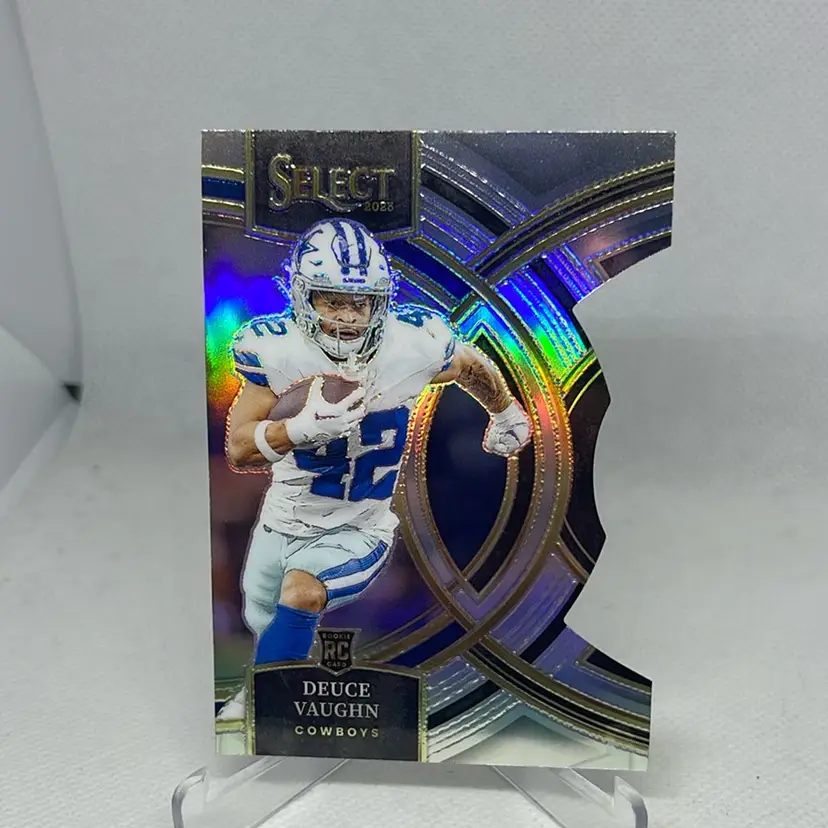 Deuce Vaughn (RC) - 2023 Select Premier Level Silver DieCut Prizm #128 Dallas Cowboys