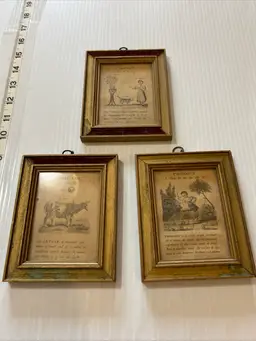 Framed Miniatures illustrations “Paths Of Learning “