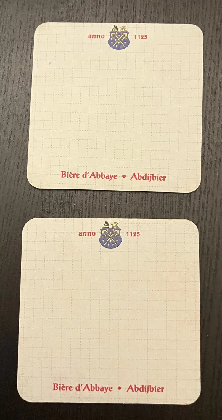 Vintage St. Feuillien Coasters Belgium Lot of 2