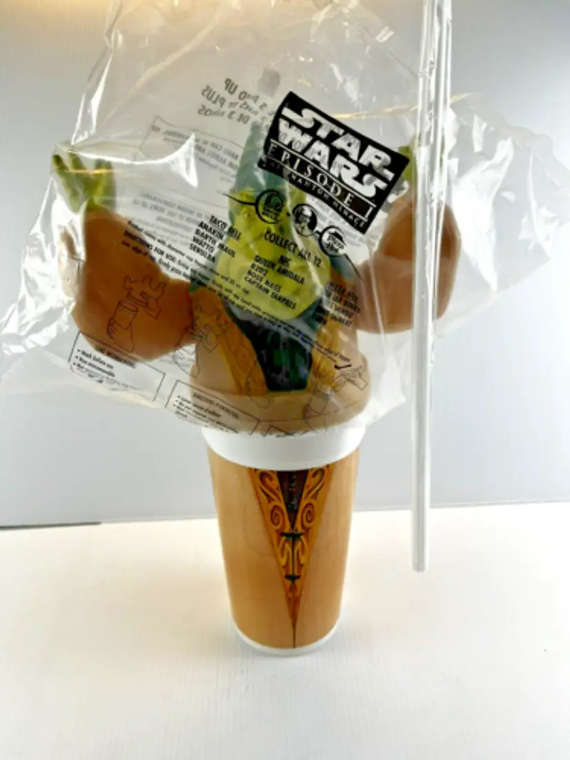 BOSS NASS Star Wars Episode 1 Sealed Cup Topper KFC TACO BELL PIZZA HUT 1999