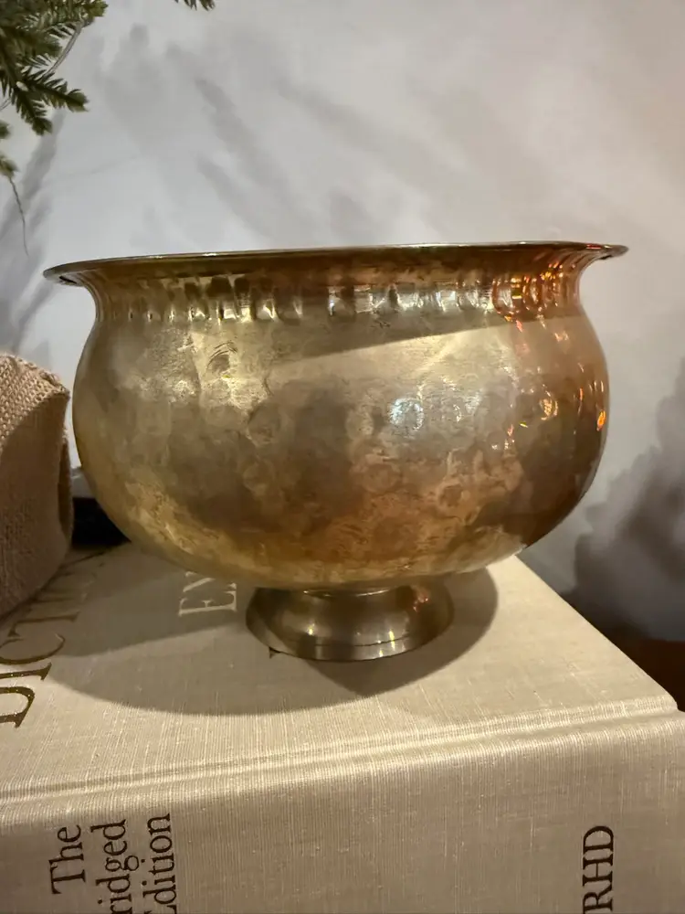 Brass Pedestal Pot/Bowl