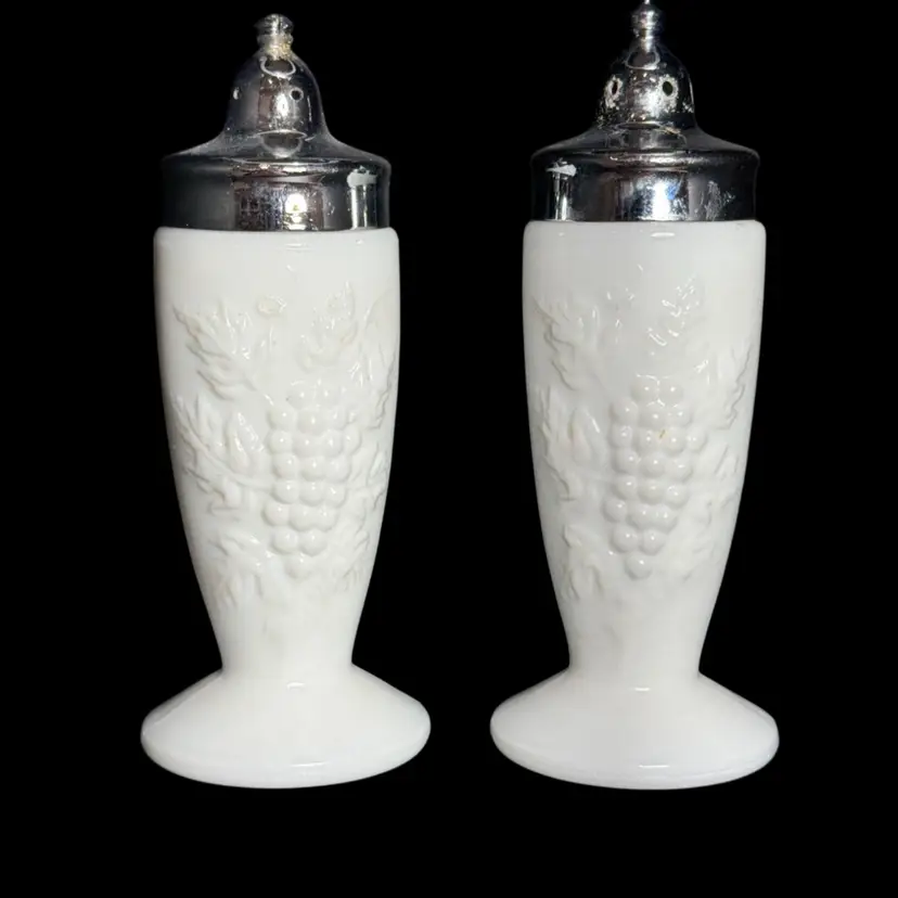 Milk Glass Salt & Pepper Shakers