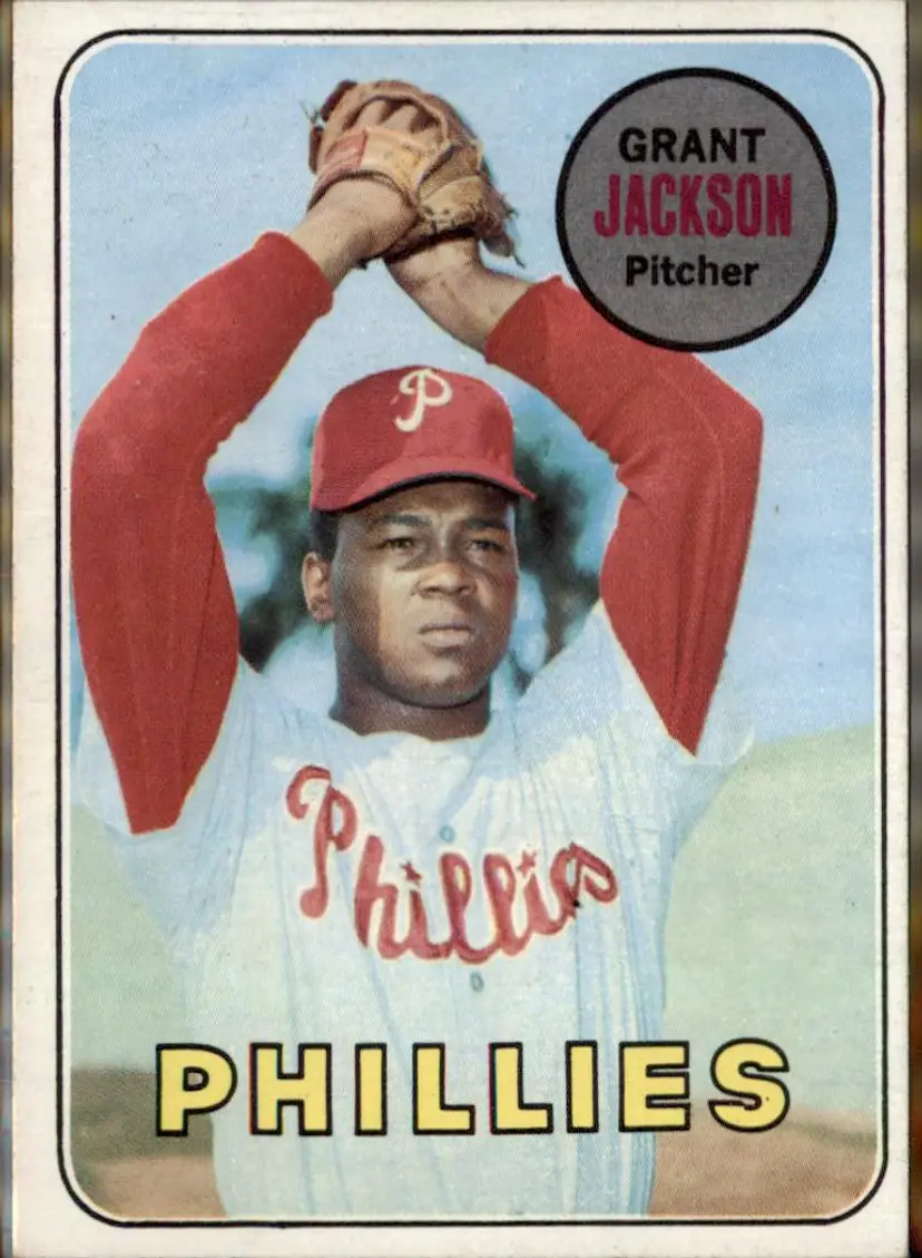 1969 Topps #174 Grant Jackson - (pk3) - Philadelphia Phillies