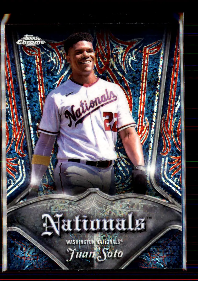 Juan Soto 2022 Topps Chrome Pinstriped #P-9 - Washington Nationals - (2-100)