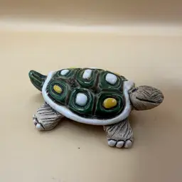 Artesanía Rinconada Uruguay Pottery Turtle Figurine 3”