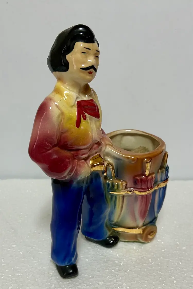 Vintage Midcentury Planter - Mexican Man with Umbrella Stand