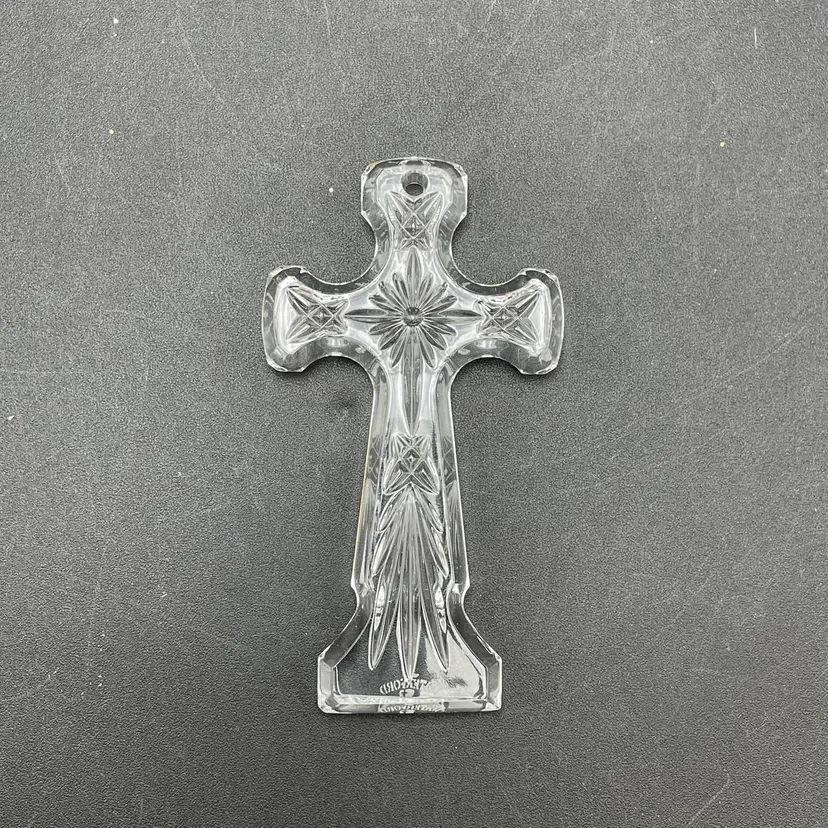 Waterford Crystal Kells Cross Hanging Ornament Suncatcher Christmas Religious
